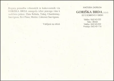 MARTINOVO KZ GORIŠKA BRDA